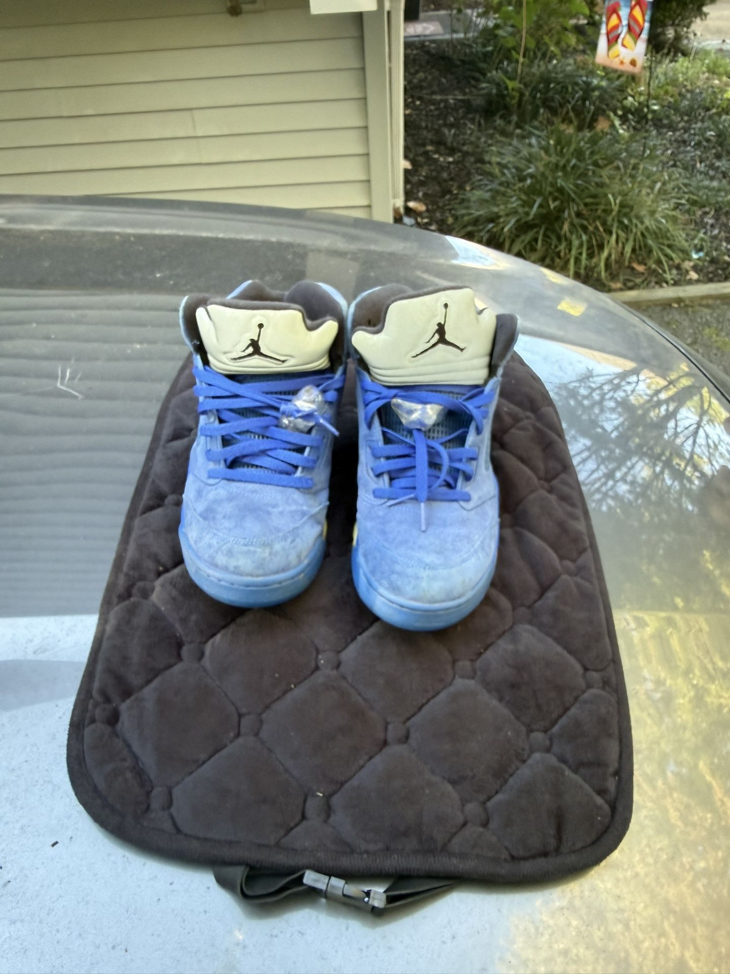 Air Jordan 5 retro blue suede