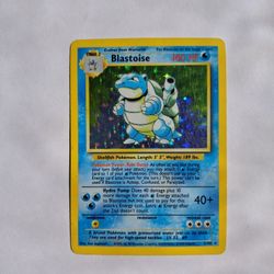 Pokemon Blastoise Base Set Holo 