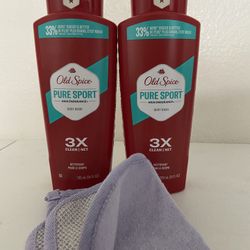 (New) 2 Wash Gel & Washcloth