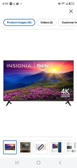 Insignia 55in tv open box.
