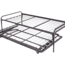 Twin Bed with Trundle Pop-Up