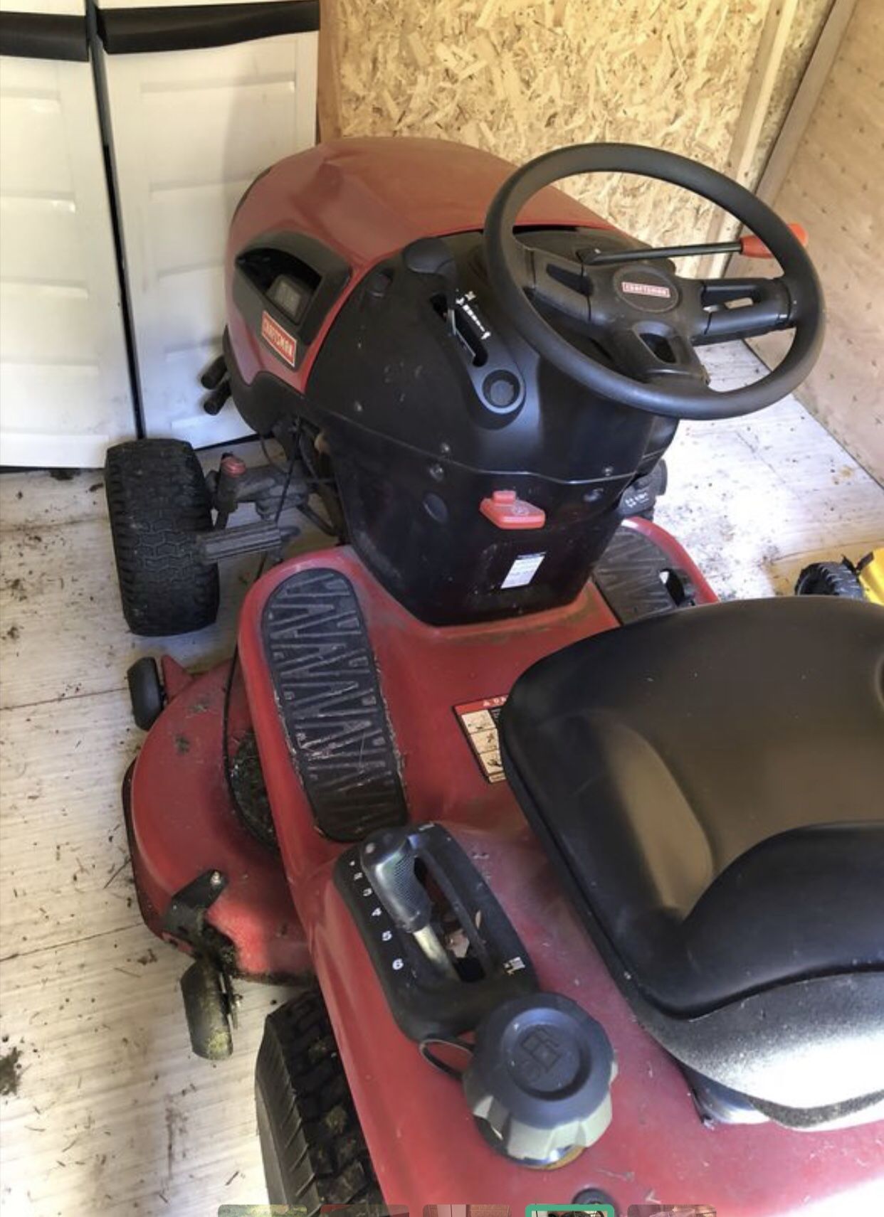 Riding mower craftsman YT 4000 with sweeper runs good for Sale in