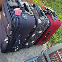 3 Small Suitcases Carry On