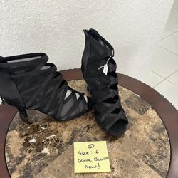 Ballroom Dance Booties - New - Size 6 - 3” Heel