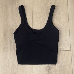 lululemon Black Ribbed Longline Sports Bra – Size [2]