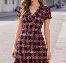 Brand New Trina Turk Tweed Dress Size 2