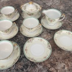 15 Pcs Vintage Tea Cup Set