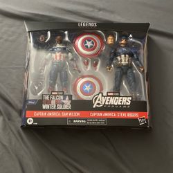 Marvel Legends Captain America Two Pack Sam Wilson And Steve Rogers