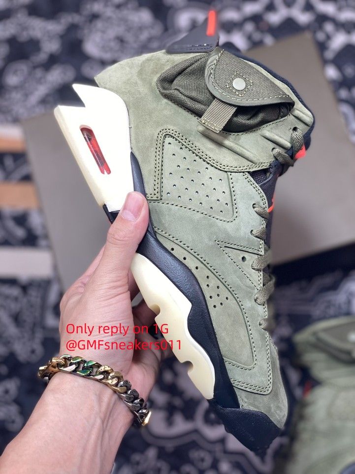 Travis Scott X Air Jordan 6 Medium Olive AJ6 TS