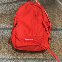 Supreme Cordura SS18 Ripstop Nylon Backpack Red - 100% Authentic Used!!!