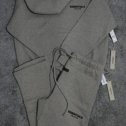 New Fear Of God Essentials Dark Oatmeal 2 Piece Set FW22