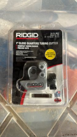 Rigid 1 inch close quarter tubing cutters model number 101