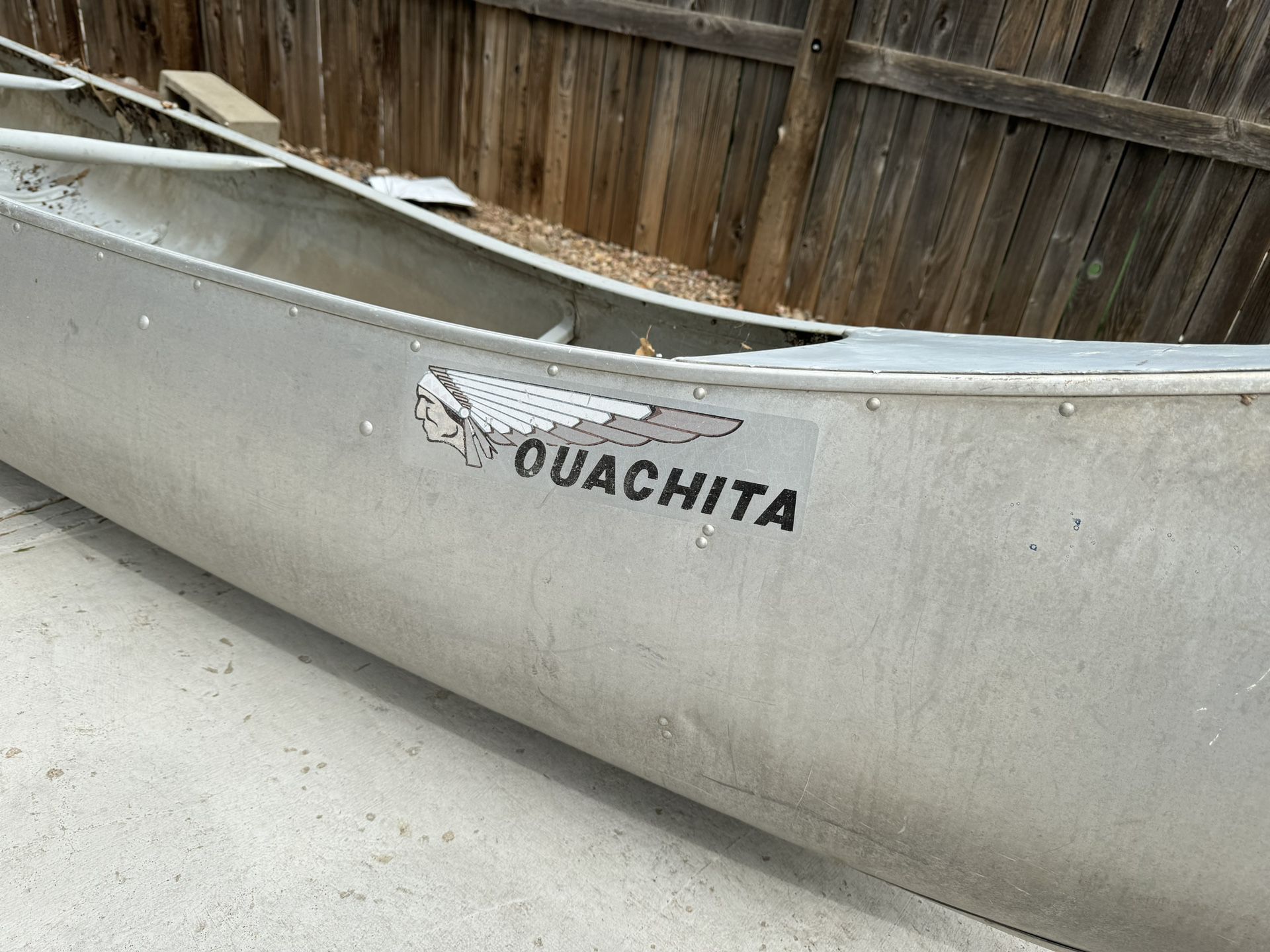 Aluminum canoe
