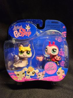 Littlest Pet Shop Pet Snail#628 and Ladybug #629.