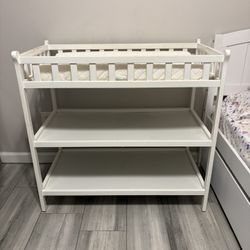 White Changing Table 