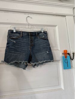 Blue denim shorts