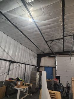 Insulation and scrim black white