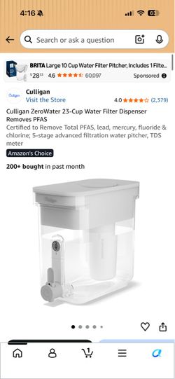 Culligan ZeroWater 23-Cup Water Filter Dispenser