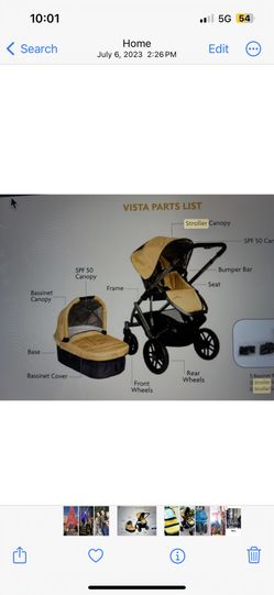 UPPAbaby VISTA Stroller Special Edition Maya Yellow