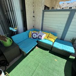 Patio Sectional And Succulent Planters