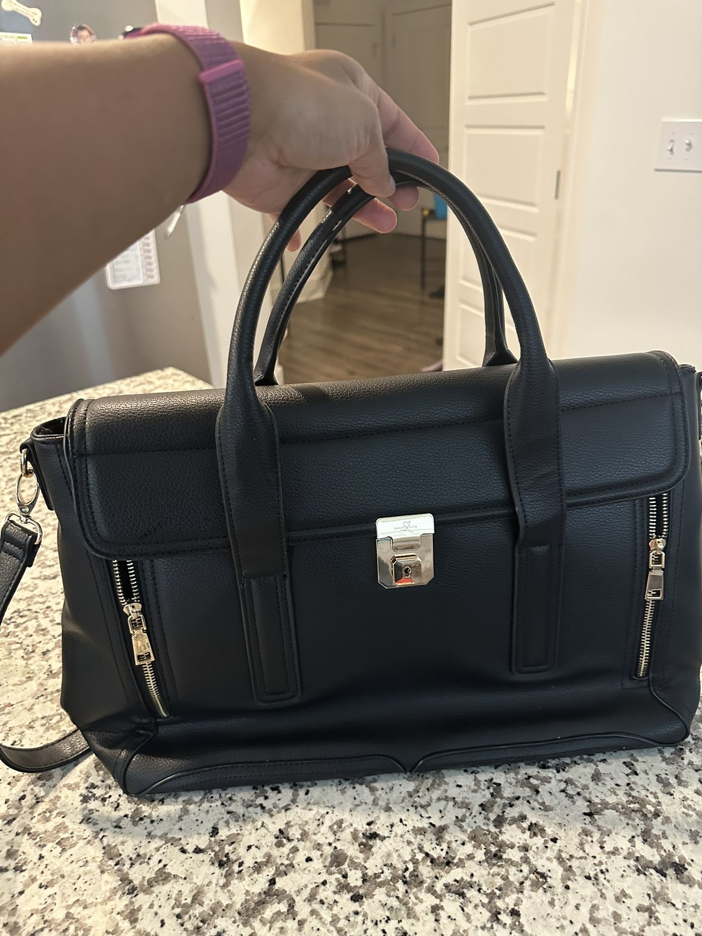 Black and PurpleBriefcase/Laptop Bag