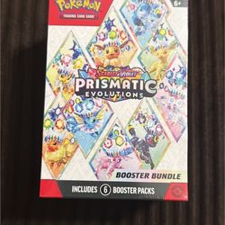 🔥 Pokémon Prismatic Evolutions Booster Bundle – 6 Packs (Sealed)