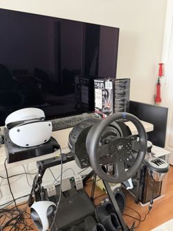 Complete racing and VR gaming setup