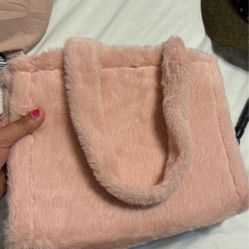 Pink Fluffy Bag