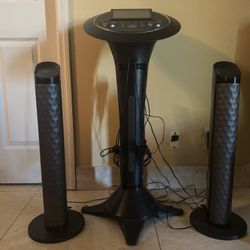 Singing Machine Portable WiFi Karaoke Machine for Adults, Black - Karaoke Pedestal with 7” Touchscreen Display, Built-In Karaoke Speaker, Bluetooth & 