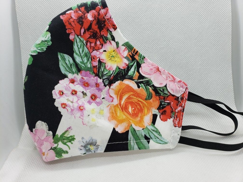 Floral face mask