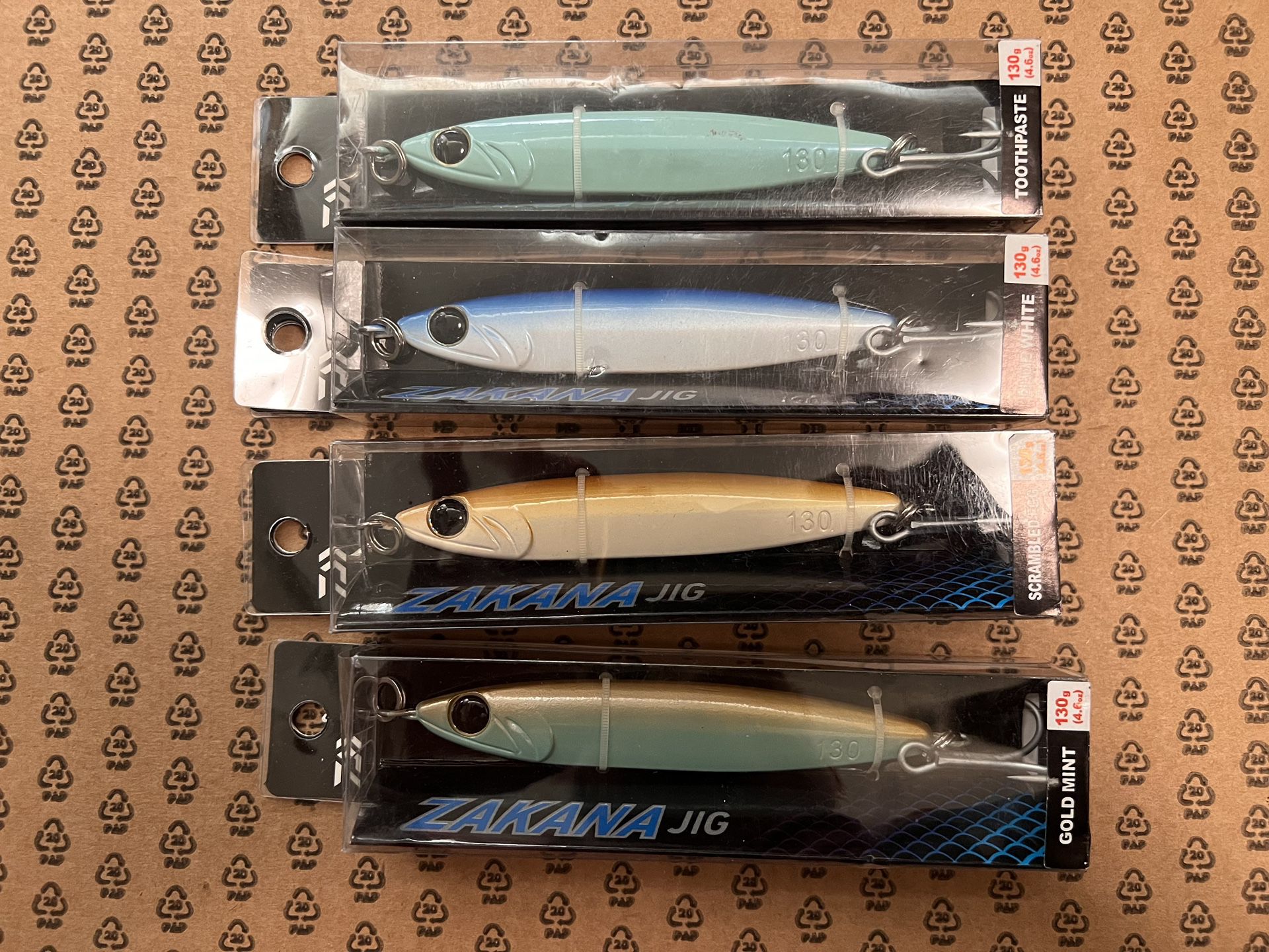 4 Daiwa Zakana Fishing Jigs, new, bluefin, yellowfin, Yellowtail, Dorado
