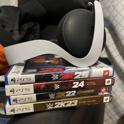 WWE Games And Ps5 Headset 