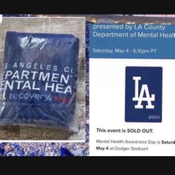 LA Dodgers Mental Heath Awareness Blanket  A 60x39 inch  5/4 New in Bag Stadium sga ohtani