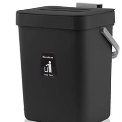 Kitchen 1.3 Gallon Counter Compost Bin Small Hanging Trash Can