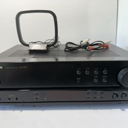 Pioneer SX-255R Stereo Receiver Bundle, Antenna & Cords – Tested No Remote