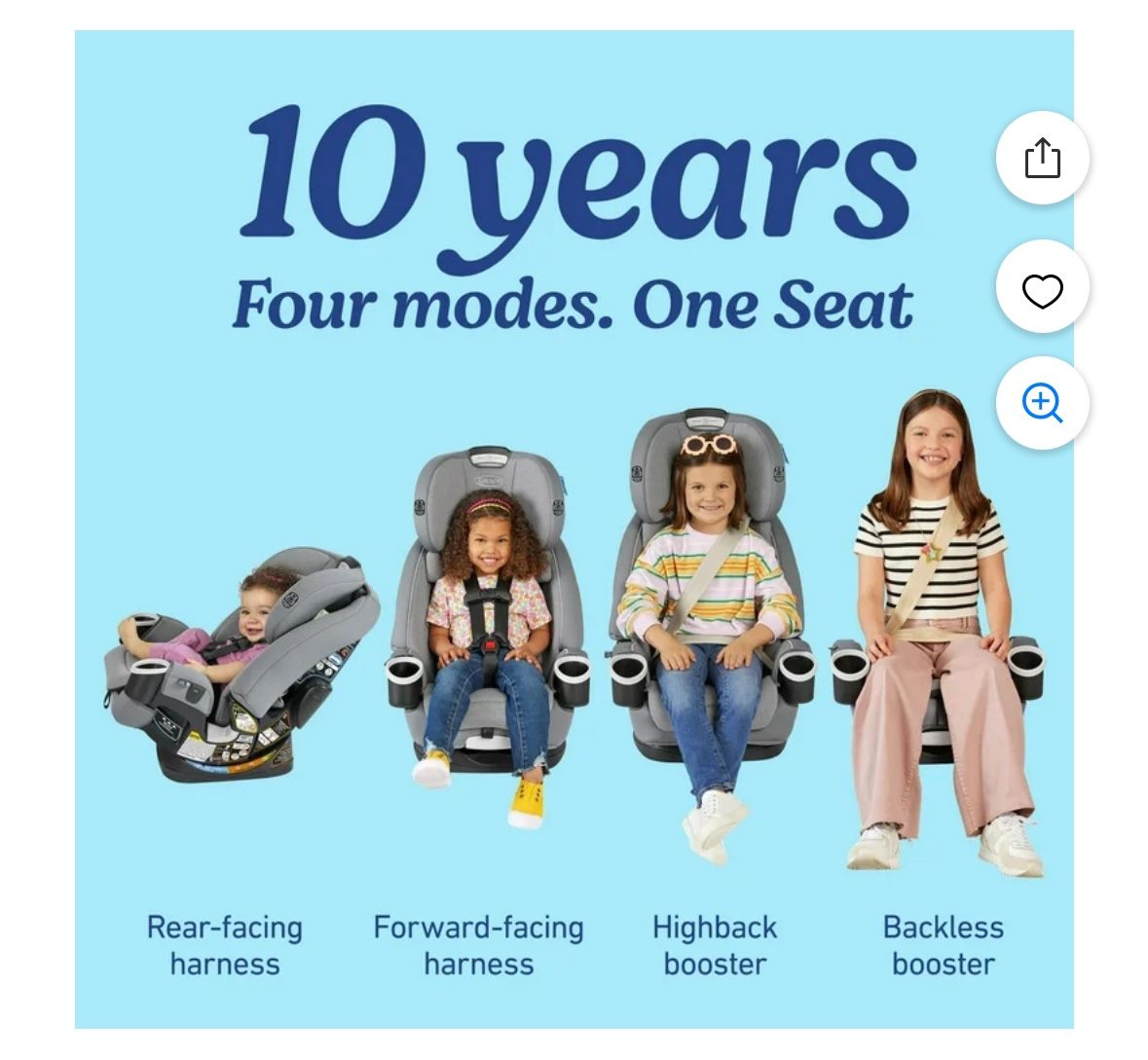 4ever Car Graco 4ever Blue Graco 4Ever DLX In Car Seat