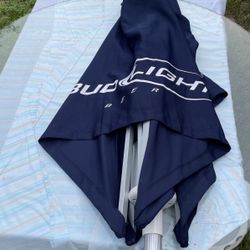Like New Bud Light Seltzer Blue Market Patio Umbrella....Beer, Huge, White Claw