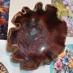 This Brown Resin Bowl