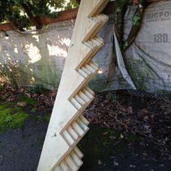 6 Step Pressure Treated Cedar Tone Pine Stair Stringer