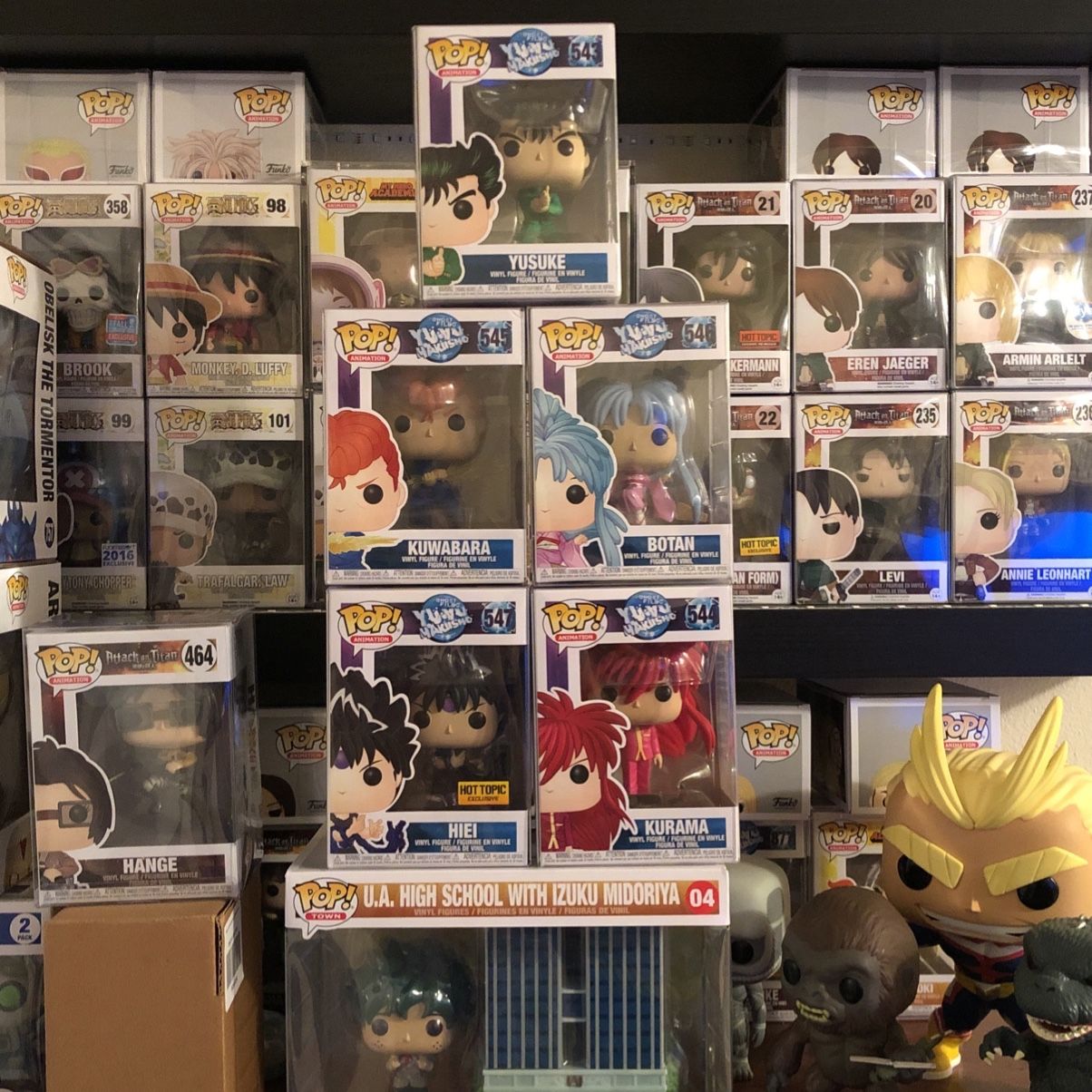Funko Pop Ghost Files Yu Yu Hakusho Set