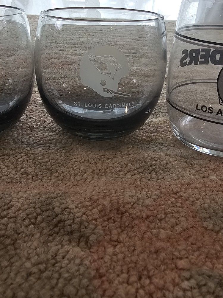 NFL Cocktail Glasses X 5