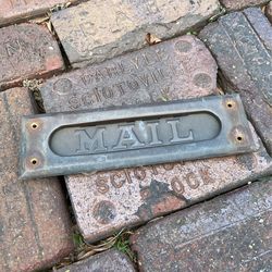 VINTAGE METAL MAIL SLOT