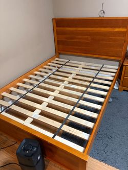 Full size bedframe and Night stand