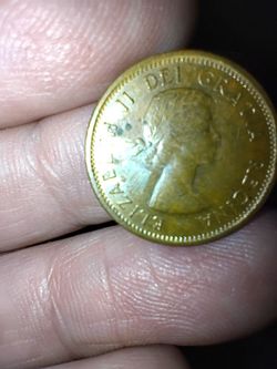1963 Canadian penny