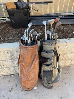 Old golf clubs