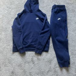 Nike Sportswear Navy Blue Sweatshirt and Pants