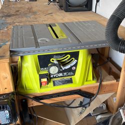 Ryobi Tablesaw And WorkBench