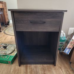 Matching Dark Grey Nightstands Or End Tables 