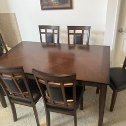 Dining table 6 Person With 6 Chairs Wood