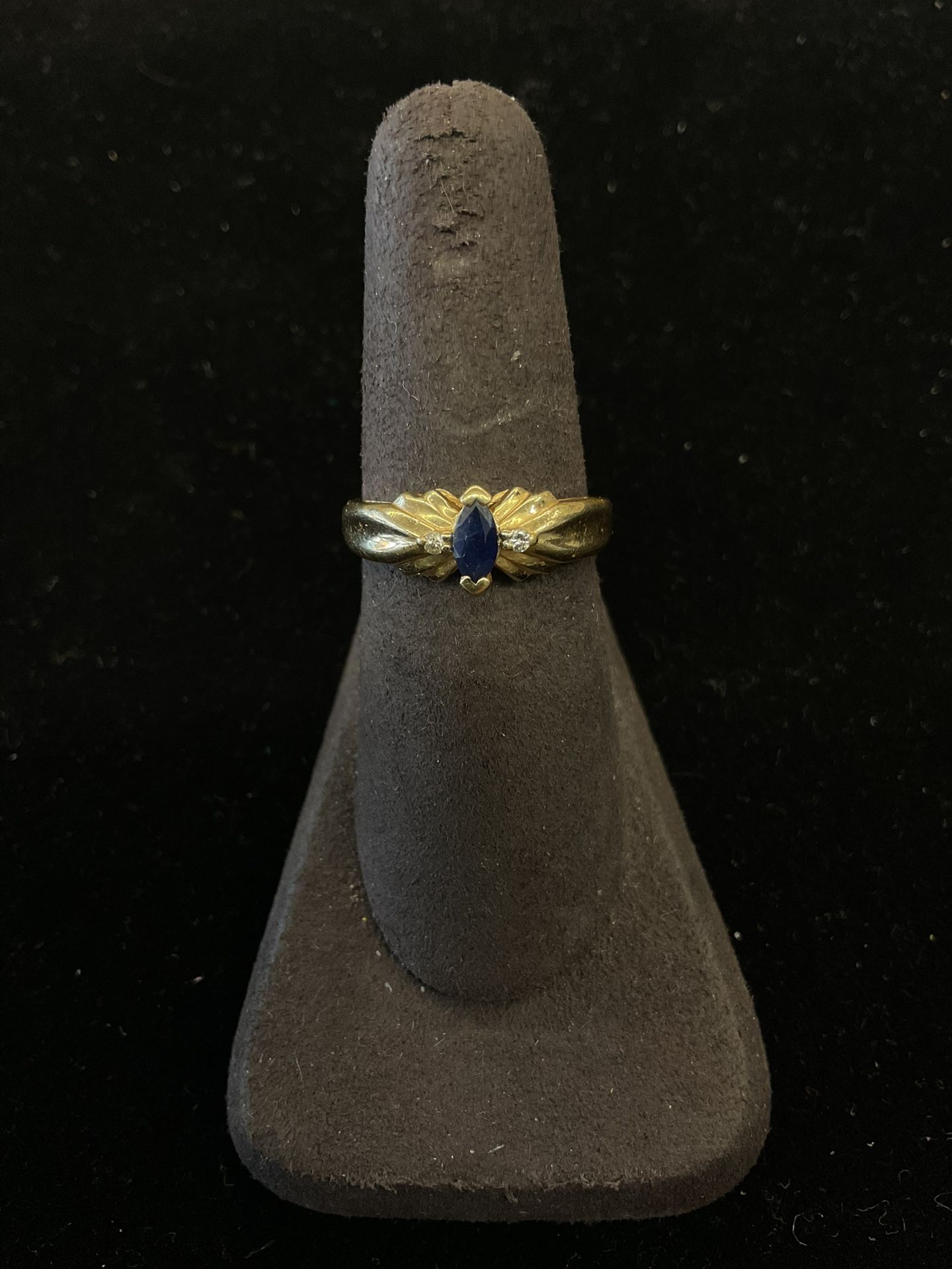 14k Tiara Ring With Sapphire Stone 32299-2